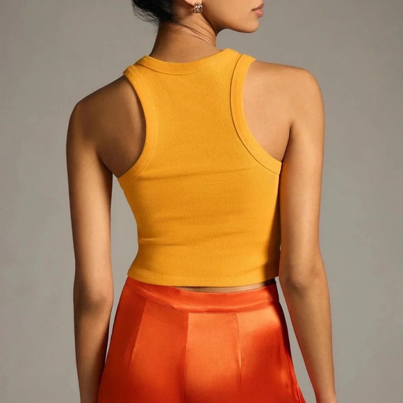 Maeve Anthropologie The Blair Baby Tee Cropped Racerback Edition size xx-small - Picture 1 of 3